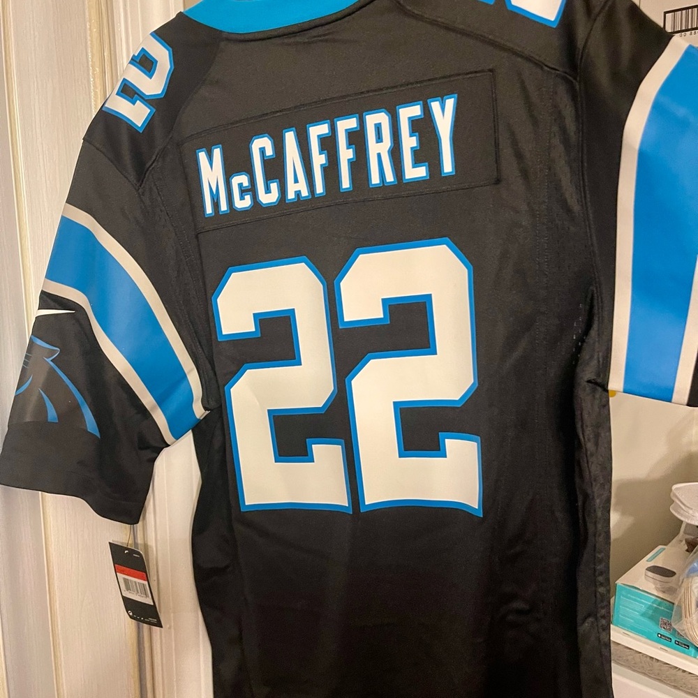 NFL Carolina Panthers Black and Blue Jersey